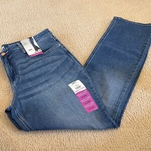 Lee 18 Long Midrise Straight Leg Blue Jeans